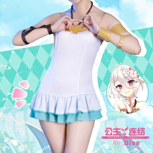 Anime Princess Connect! Re:Dive Natsume Kokoro Sexy Swimsuit/wear+ACC Cosplay Costume Women Halloween Free Shipping 2020 New