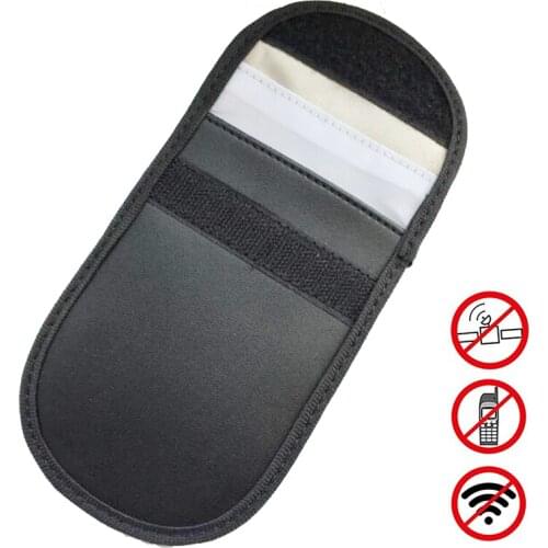 Signal Blocking Bag Car Fob Signal Blocker Faraday Bag Signal Blocking Bag Shielding Pouch Wallet Case for IDCard/Car Key