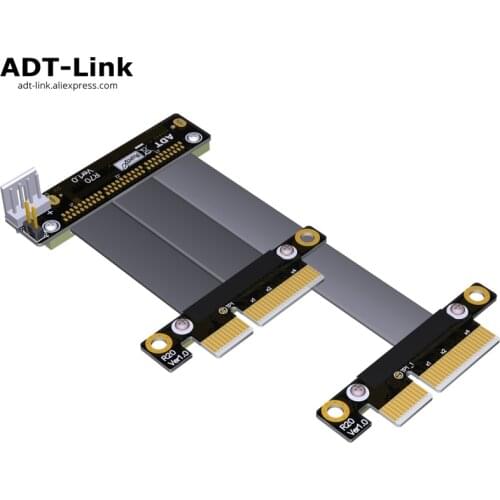 U2 Dual Port interface U.2 to PCI-e 3.0 4x SFF-8639 Dual-Port NVMe Extension Cable For Intel DC D3700 D3600 D4500 D4502 D4600