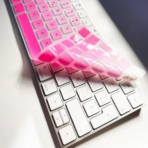 Spain With ñ Magic Keyboard Cover Silicone Protective Film For Apple Magic Keyboard2 2015 A1644 MQ5L2CH/A EU IMAC Keyboard Case