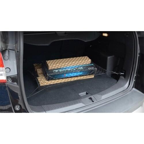 Car Rear Luggage Cargo Net Trunk Vehicle Elastic Mesh Storage Holder 4 Hook Black for Ford Escape KUGA 2013 Trailer to the Car