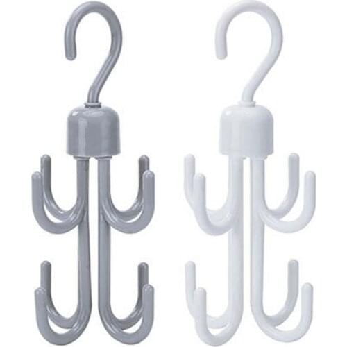 Space Saving Hanger Cabinets Clothes Rack 360 Degree Rotation Shoe Belt Tie Hook