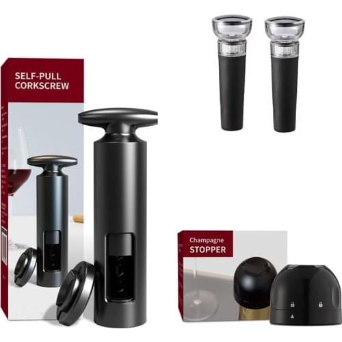 4Pieces Set Red Wine Manual Bottle Opener Kitchen Tool Sparkling Wine Simple Opener Seahorse Knife Bottle Corkscrew Corks Opener