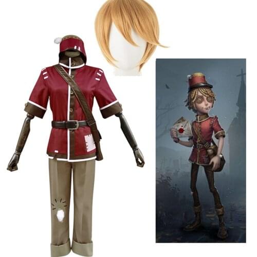 Game Identity V Cosplay Costumes Postman Victor Grantz Cosplay Costume Survivor Original Skin Uniform Suits Clothe Wig