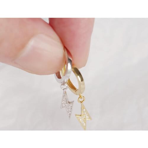 LOOXI Silver Gold Color Light Drop Earring Circle Round Women Ohrringe Pendant Women Zircon Crystal Hoop Earrings Party Jewelry