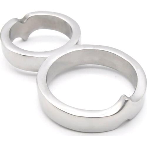 Metal Male Ball Scrotum Penis Cock Lock Ring Delay Ejaculation BDSM Sex Toy Men Gay Penis Exercise Restraint Products