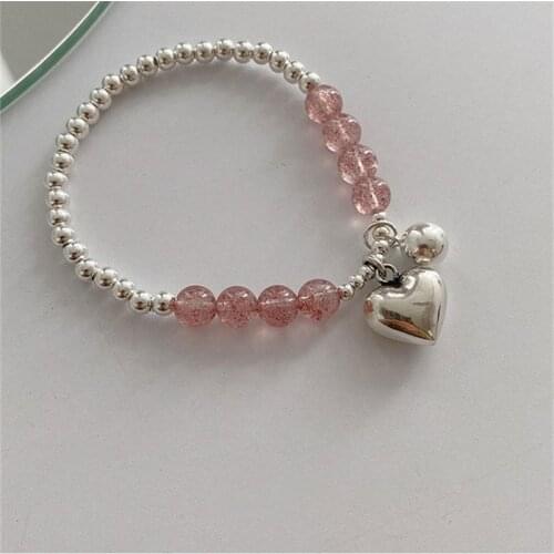 Miuoxion Retro Personality Party Punk Jewelry Ball Love Crystal Bracelet For Women Feature Namour Charm Gift All Seasons