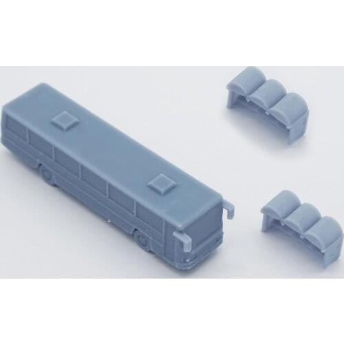 Outland Models Model Railroad Scenery Modern City Bus and Shed Set 1:150 Scale N