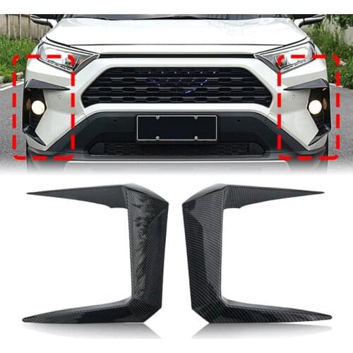 Modified Special Fog Lamp Frame Sticker for Toyota RAV4 Rongfang 2020 Anti-collision Car Exterior Decoration Car Styling Sticker