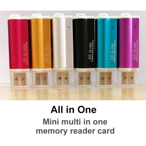 Multi in 1 TF Card Reader For Micro USB 2.0 Adapter Memory Card for Micro SD SDHC TF M2 MMC MS PRO DUO Card Reader Dropshipping