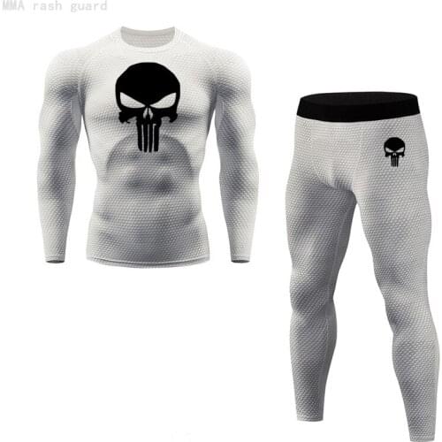 Man Tracksuit Winter underwear fitness long sleeve compression leggings Quick dry Jogging skin care kits Mens long johns set