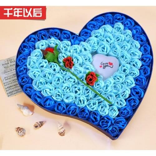 Singles soap flower gift box creative gifts to send his girlfriend girlfriends wife particularly romantic surprise birthday gift