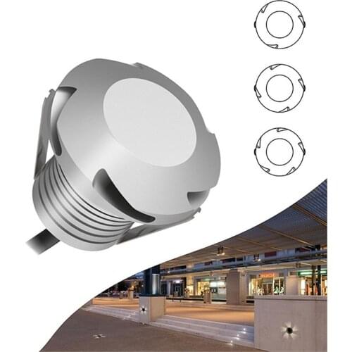 LED Deck Light 12V-24V IP67 Waterproof Buried Lamp Outside Recessed Stair Step Light Underground Floor Wall Lamp Landscape Light