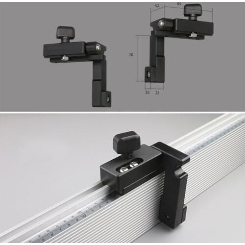 Miter Gauge Aluminum Profile Fence With Track Stop Table Saw Router Miter Gauge Saw 450-800MM Assembly Ruler Woodworking Tools
