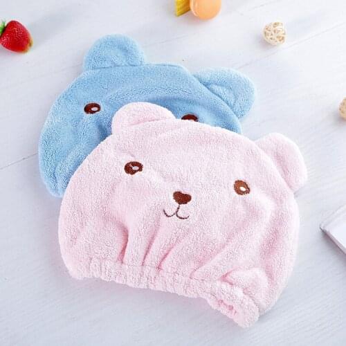 Microfiber Hair Turban Shower Cap Quickly Dry Hair Shower Hat Wrapped Towel Bathing Cap Bathroom Accessories