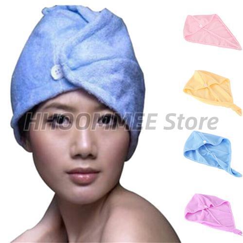 Womens Girls Ladys Quick Dry Bath Hair Drying Towel Head Wrap Hat Makeup Cosmetics Cap Bathing Tool Hot sale