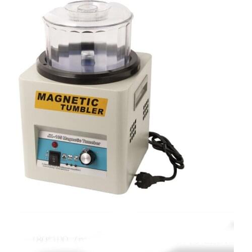0.6kg Capacity Magnetic Tumbler Wtih 500g Magnetic Needle Jewelry Rotary Polisher