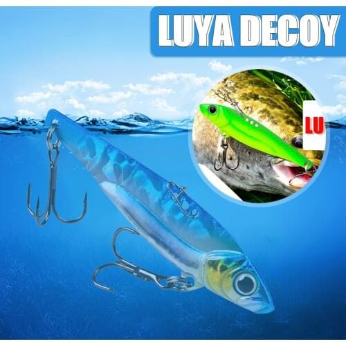 17g 7.5cm Metal VIB Blade Lure 3D Eyes Mini Wobblers Bass Pike Sea Sinking Bait Artificial Fishing Tackle with Treble Hook