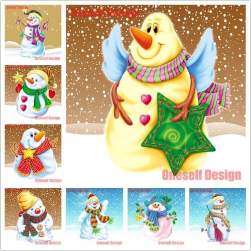 Cartoon 5d diamond painting full square snowman diy diamond mosaic sale diamond embroidery full set decoration home wall sticker