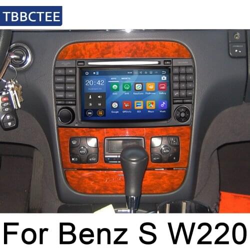 Car Android Radio Multimedia Player GPS Navigation IPS Screen WiFi BT Map For Mercedes Benz S Class W220 1995~2005
