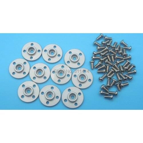 Free Shipping 10x Aluminum Holder 25T Servo Spare Parts For MG995 MG996 TR213 S3003 Or Other Standard Servo Wholesale