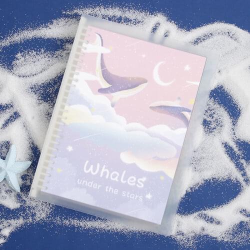 Aesthetic B5 Loose-leaf Notebook Detachable Notebook Ultra-thick Shell A5 Horizontal Line Refills Cute Notepad Grid Notebook