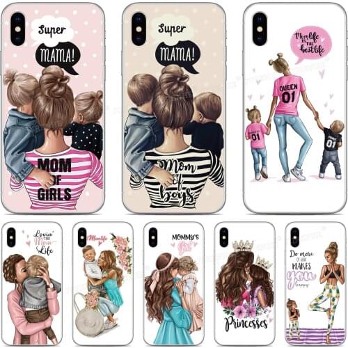 Mom Baby Girl Boy Phone Case For Lenovo Vibe P1M Play Z6 Pro Lite A6 Note A5 S5 K520 K320t K350t P2 P70 S660 Z5S Capa Cover