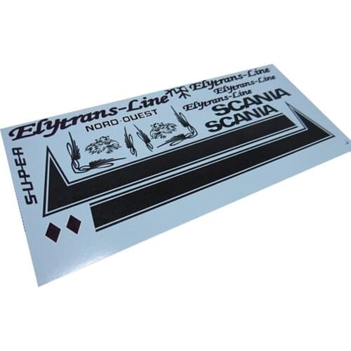 Painted Water Stickers Decorative Souvenir Sheet for 1/14 Tamiya RC Truck Trailer Tipper Scania 730 620 470 Car Diy Parts