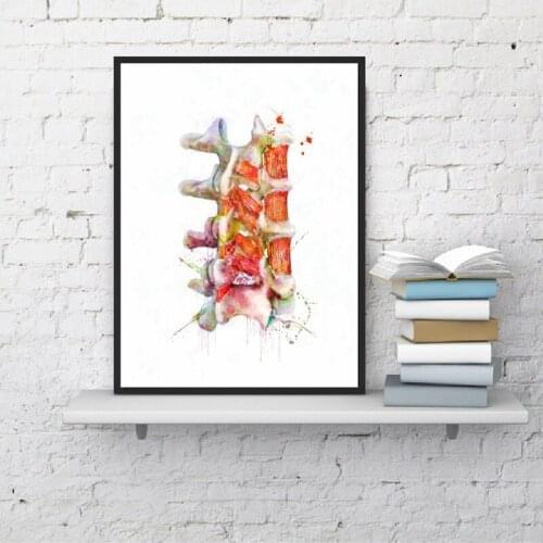 Canvas Nordic Pictures Home Decoration Painting Human Spine Neurology Art Anatomy Wall HD Prints Poster Modular For Living Room