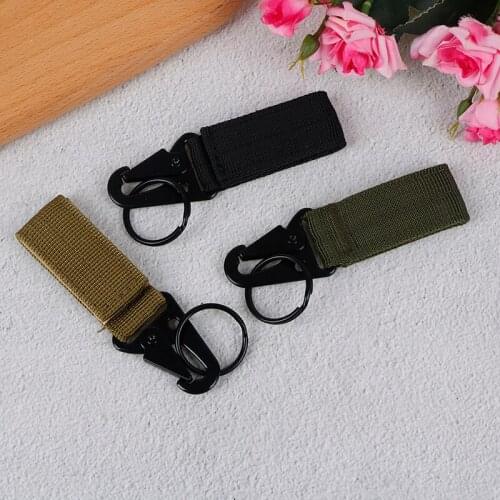Molle Attach Belt Clip Webbing Backpack Strap Quickdraw Clasp Outdoor Carabiner Camp Water Bottle Hanger Tactical Holder Hook