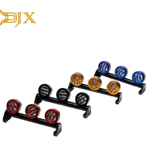 Alloy Round Bright LED Roof Light & Cover Set for 1/10 1/8 RC Crawler Monster Truck RC Car Parts