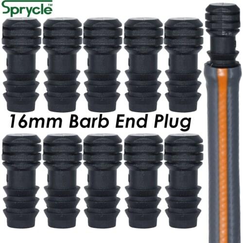 SPRYCLE 10PCS Garden 16mm Barbed Couplings Straight Watering Connector Micro Drip Irrigation 1/2'' PE Pipe Tubing Hose Repair