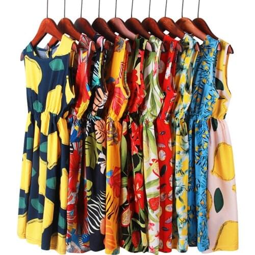 2021 New Girls Dresses Bohemia Children Dresses Girls Summer Floral Party Dresses Teenage Girls Clothing For 3 6 8 10 12 Years