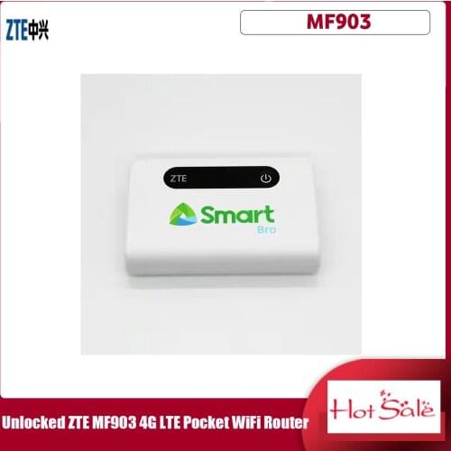 Unlocked ZTE MF903 4G LTE Pocket WiFi Router With 5200mah Power Bank With Lan Port