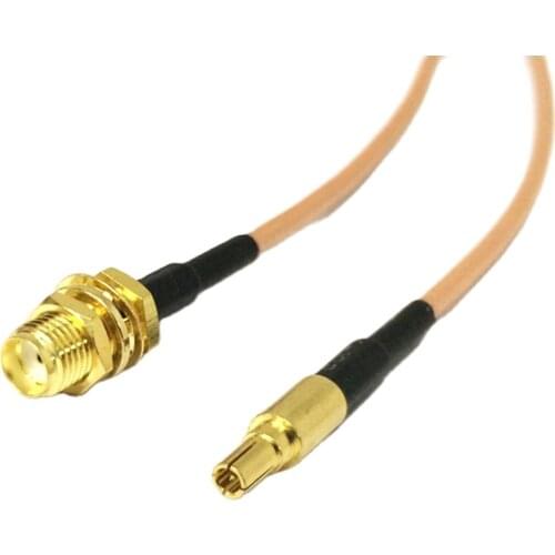 New SMA Female Jack To CRC9 Male Plug straight RG316 Coaxial Cable Pigtail 15CM 6" terminal