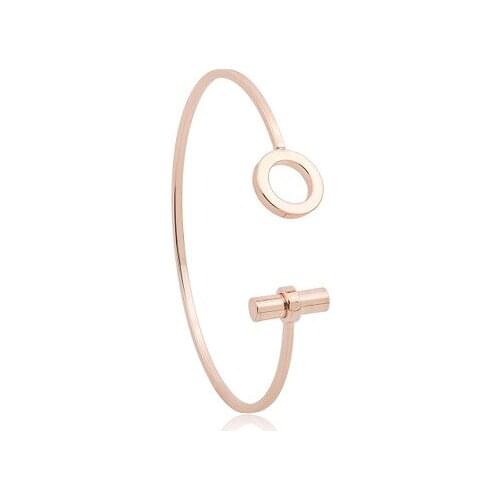 New fashion Exquisite copper simple open circle bracelet For Women girl Accessories jewelry wholesale