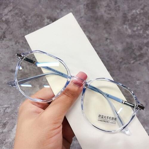 2021 Trends Office Anti Blue Light Oversized Glasses Computer Women Blue Blocking Gaming Big Size Men Eyeglasses Frame