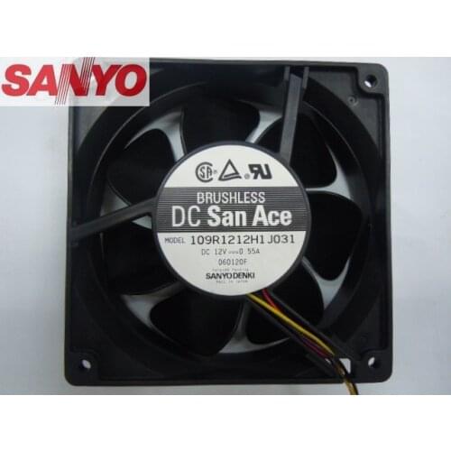 Original For Sanyo 109R1212H1J031 12038 DC12V 0.55A cooling fan radiator fan Axial Fan