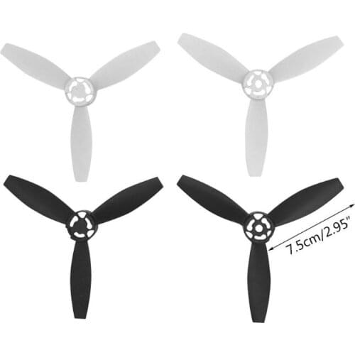 4Pcs/Set Black/White/Red Plastic Propellers Durable Quick Release Prop Blades for Parrot Bebop 2 Drone/fpv 2.0 Accessories