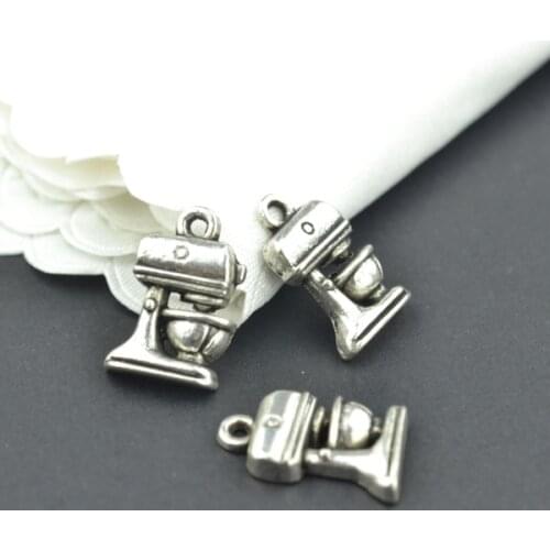 25Pcs Antique Silver color Zinc Alloy Mixer Charms Pendants Diy Jewelry Findings Accessories Wholesale 16*11mm J124