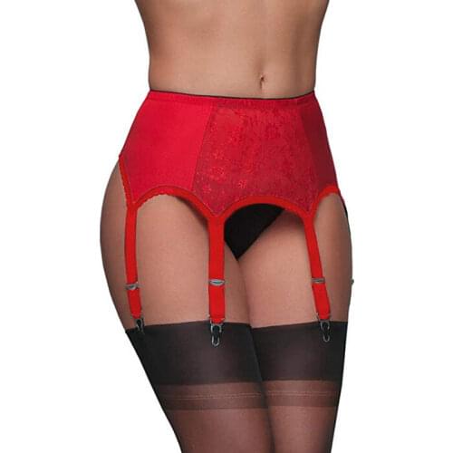 Sexy Vintage High Waist Lace Garter Belt Female Sexy Underwear Garters Mesh Stocking Suspender suspenders Femme Lady 6 belts