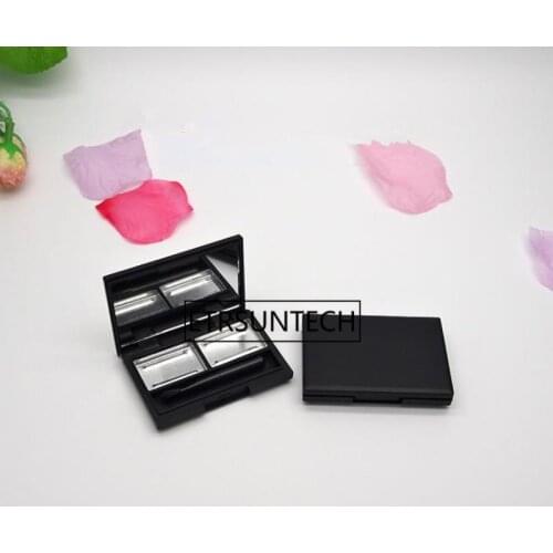 Empty Double Grid Magnet Box Eyeshadow Pigment Palette Makeup Eye Shadow Pigment Palette Case F1761
