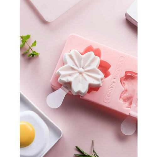 Raspberry Heart Cartoon Edible Silicon Ice-Cream Mould DIY Popsicles Childrens Ice Cream Ice Cream DIY