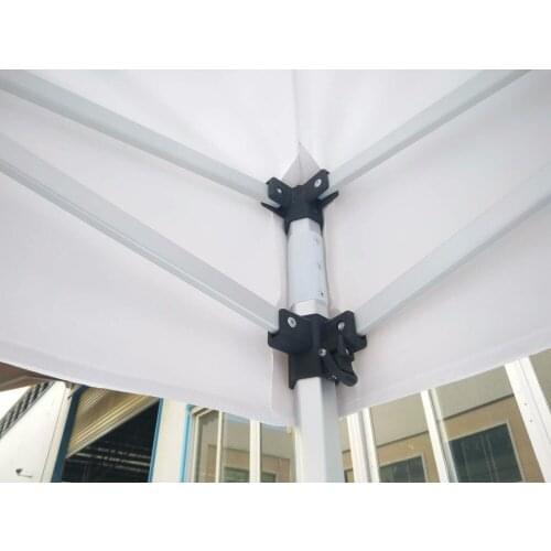 3m x 3m (10ft x 10ft) Sun Shelter Instant Tent Aluminum Frame Marquee Gazebo Tent with 1 Middle Zipper Wall 4 Full Plain walls