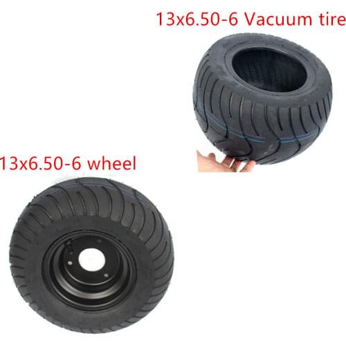 Super good GO KART 13X6.50-6 Inch Wheel Tubeless Tyre vacaum Tire With Hub for KARTING ATV UTV Buggy