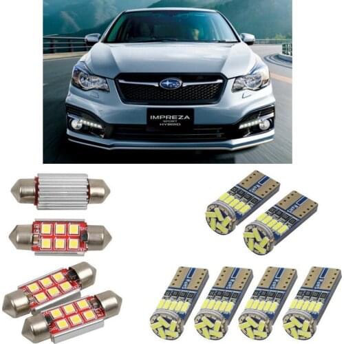 Interior led Car lights For subaru impreza hatchback gp saloon gj gr car accessories boot light License Plate Light 6pc