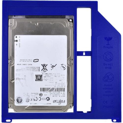 TISHRIC 2nd Hdd Caddy For Macbook Pro 13" 15" 17" Caddy SSD 2.5 Hard Drive Optibay Case STATA 3.0 External Hard Drive Enclosure