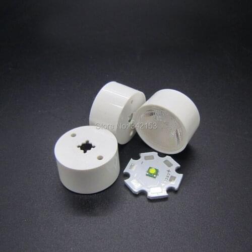 Topledlight 19.7MM PMMA White Led Lens 15 30 45 60 Degrees For Cree XP-E XPE XPG XP-G XPL XP-L 3535/3030 Led Emitter Lmap Light