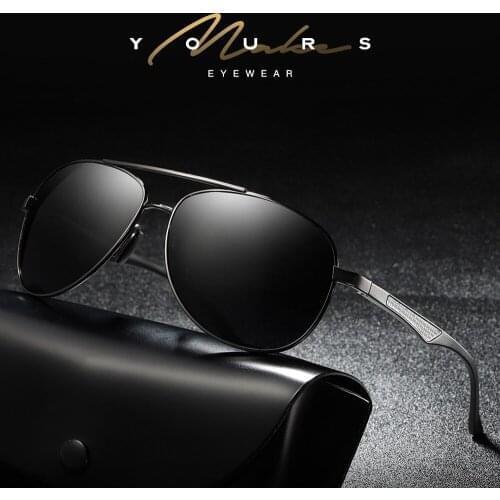 High-end Pilot Oval Driver Sun Glasses Polarized Mirror Sunglasses Custom Made Myopia Minus Prescription Lens -1 to -6