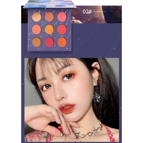 Star nine color eye shadow tray instagram web celebrity is the same as pearl bright ground color eye shadow students at par